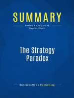 The Strategy Paradox (Review and Analysis of Raynor's Book)