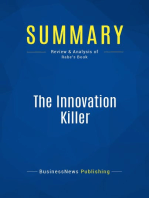 The Innovation Killer (Review and Analysis of Rabe's Book)
