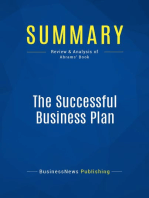 The Successful Business Plan (Review and Analysis of Abrams' Book)