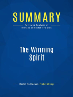 The Winning Spirit (Review and Analysis of Montana and Mitchell's Book)