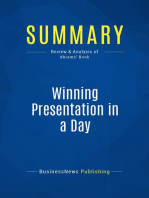 Winning Presentation in a Day (Review and Analysis of Abrams' Book)