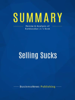 Selling Sucks (Review and Analysis of Rumbauskas Jr.'s Book)