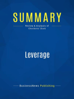 Leverage (Review and Analysis of Checketts' Book)
