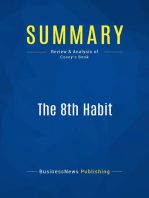 The 8th Habit (Review and Analysis of Covey's Book)