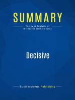 Decisive (Review and Analysis of the Heaths Brothers' Book)