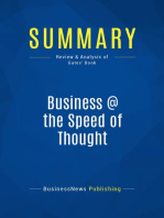 Business @ the Speed of Thought (Review and Analysis of Gates' Book)