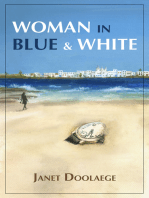 Woman in Blue and White