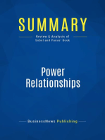 Power Relationships (Review and Analysis of Sobel and Panas' Book)