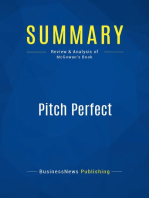 Pitch Perfect (Review and Analysis of Bill McGowan's Book)