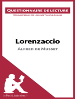 Lorenzaccio d'Alfred de Musset: Questionnaire de lecture