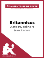 Britannicus, Acte IV, scène 4, de Jean Racine: Commentaire de texte