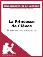 La Princesse de Clèves de Madame de La Fayette: Questionnaire de lecture