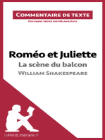 Roméo et Juliette - La scène du balcon (acte II, scène 2) de William Shakespeare (Commentaire de texte): Document rédigé par Mélanie Kuta