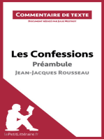 Les Confessions de Rousseau - Préambule: Commentaire de texte