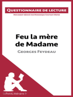 Feu la mère de Madame de Georges Feydeau: Questionnaire de lecture