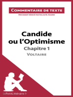 Candide ou l'Optimisme de Voltaire - Chapitre 1: Commentaire de texte