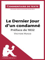 Le Dernier Jour d'un condamné de Victor Hugo - Préface de 1832: Commentaire et Analyse de texte