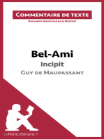 Bel-Ami, Incipit, de Guy de Maupassant: Commentaire de texte