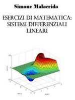 Esercizi di matematica: sistemi differenziali lineari