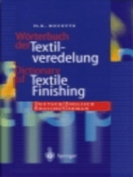 Dictionary of Textile Finishing: Deutsch/Englisch, English/German