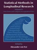 Statistical Methods in Longitudinal Research: Time Series and Categorical Longitudinal Data