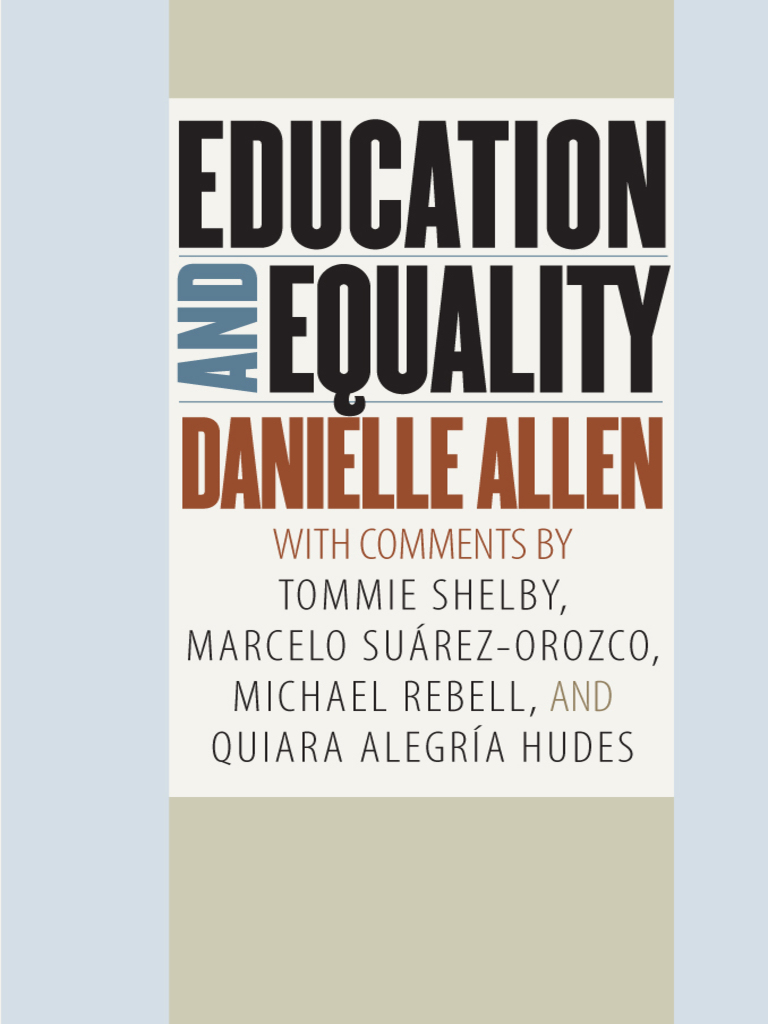 Education and Equality by Danielle Allen Book Read Online