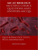 MCAT Biology Multiple Choice Questions and Answers (MCQs)