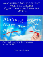 Marketing Management Multiple Choice Questions and Answers (MCQs): Quiz & Practice Tests with Answer Key (Business Quick Study Guides & Terminology Notes to Review)