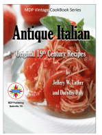 Antique Italian: Original 19th Century Recipes