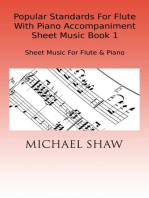 Popular Standards For Flute With Piano Accompaniment Sheet Music Book 1