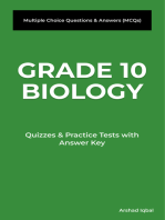 Grade 10 Biology Multiple Choice Questions and Answers (MCQs): Quizzes & Practice Tests with Answer Key (Biology Quick Study Guides & Terminology Notes about Everything)