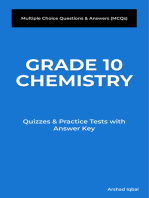 Grade 10 Chemistry Multiple Choice Questions and Answers (MCQs): Quizzes & Practice Tests with Answer Key (Chemistry Quick Study Guides & Terminology Notes about Everything)