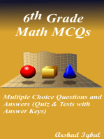 6th Grade Math Multiple Choice Questions and Answers (MCQs): Quizzes & Practice Tests with Answer Key (Math Quick Study Guides & Terminology Notes about Everything)