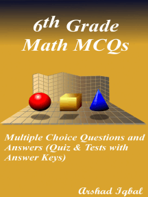Read 7th Grade Math Multiple Choice Questions And Answers Mcqs Quizzes Practice Tests With Answer Key Grade 7 Math Worksheets Quick Study Guide By Arshad Iqbal Books