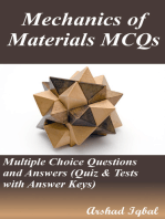 Mechanics of Materials MCQs: Multiple Choice Questions and Answers (Quiz & Tests with Answer Keys)