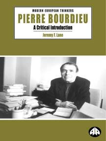 Pierre Bourdieu By Jeremy F Lane Ebook Scribd