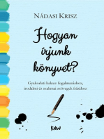 HOGYAN ÍRJUNK KÖNYVET?