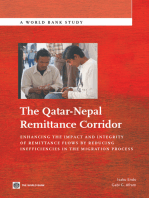 The Qatar-Nepal Remittance Corridor: Enhancing the Impact and Integrity of Remittance Flows by Reducing Inefficiencies in the Migration Process