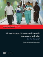 Government-Sponsored Health Insurance in India