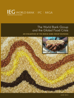 The World Bank Group and the Global Food Crisis