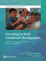 Investing in Early Childhood Development: Review of the World Bank's Recent Experience