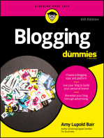 Blogging For Dummies