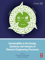 Sustainability in the Design, Synthesis and Analysis of Chemical Engineering Processes