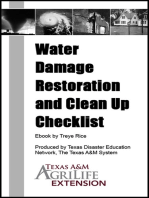 Water Damage Restoration and Clean Up Checklist