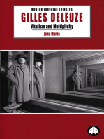 Gilles Deleuze: Vitalism and Multiplicity