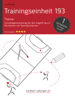 Schnelligkeitstraining für den Angriff durch Wurfserien mit Sprintelementen (TE 193): Handball Fachliteratur