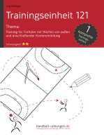 Training für Torhüter mit Würfen von außen und anschließender Kontereinleitung (TE 121): Handball Fachliteratur