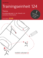 Grundbewegungen in der Abwehr mit schnellem Umschalten (TE 124): Handball Fachliteratur