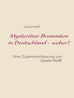 Mysteriöser Brummton in Deutschland - woher?: Eine Zusammenfassung von Gerald Wolff.