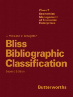 Bliss Bibliographic Classification: Class T: Economics Management of Economic Enterprises